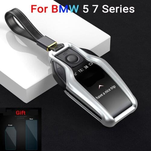 Car Key Case Cover Key Shell Remote Aluminum Alloy Key Protector for BMW I8 X4 5 7 Series 730li 740li 2016 2017 2018 2019 2020
