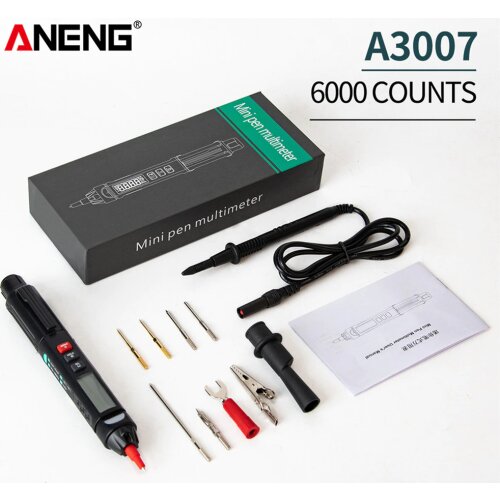A3007 Digital Multimeter Pen Type 6000 Counts Non Contact AC/DC Voltage Tester Pen Digital Multimeter