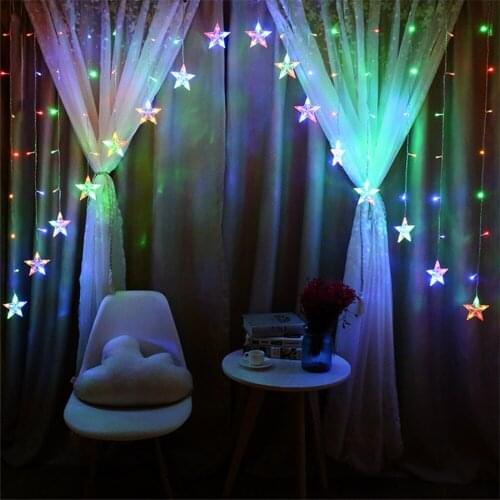 2018 hot sell holiday led String Light Holiday Wedding Christmas Party start Decor led light factory price 10cm 16leds