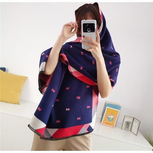 Hot Autumn Winter Female Wool Scarf Women Cashmere Scarves Wide Lattices Long Shawl Wrap Blanket Warm Tippet wholesale