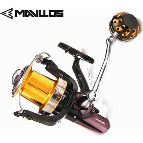 Mavllos Long Cast Saltwater Jigging Fishing Reel 7000 8000 11000 Model Aluminum Alloy Handle Boat Surf Fishing Spinning Reel