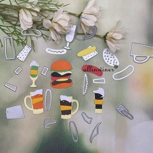 Delicious burger Metal Cutting Dies Stencils For DIY Scrapbooking Decorative Embossing Handcraft Die Cutting Template