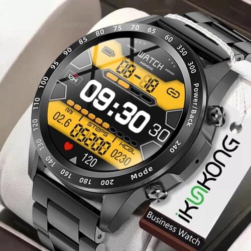 2021 Men Smart Watch TWS Heart Rate Blood Pressure Body Temperature Sports Fitness Luxury Watch Bluetooth Call Smartwatch Music
