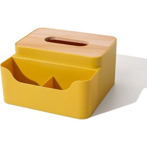 Tissue Box Roll Paper Storage Container Creative Remote Control Storage Case