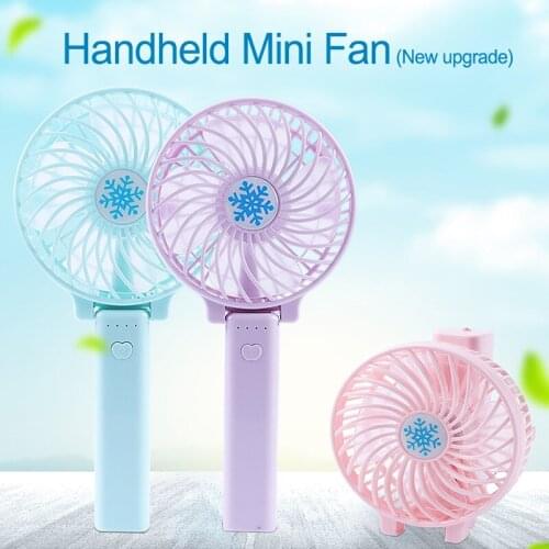 Portable Mini USB Fan Ventilation Foldable Air Conditioning Fans Hand Held Cooling Fan For Office Home Rechargeable Fan