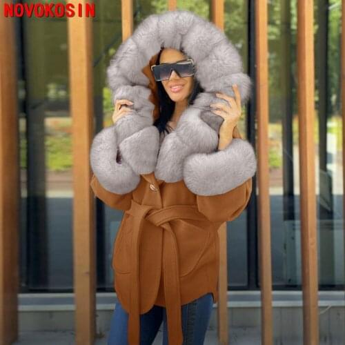 QINGXIANG Short Fur Coats