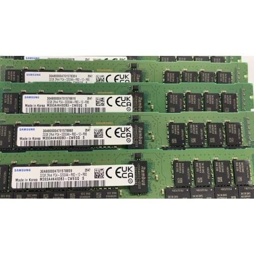 Samsung M393A4K40DB3-CWE - 32 GB 2Rx4 -DDR4 - 3200 MHz 288-pin DIMM SERVER MEMORY RAM