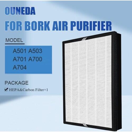 Replacement air filter For Bork Air purifier A501 A503 A701 A700 A704 carbon + HEPA Composite filter