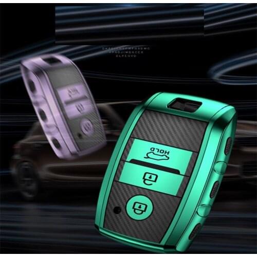 TPU+Carbon fiber grain Key Cover Key Case For Kia KX3 KX5 K3S RIO Ceed Cerato Optima K5 Sportage Sorento Car Styling