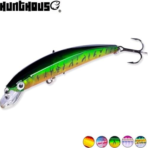 Hunthouse minnow wobblers fishing lure hard bait floating 90mm 7.5g for pike perch fishing