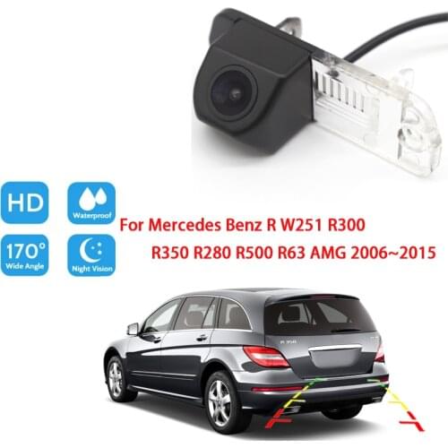 HD Night Vision For Mercedes Benz R W251 R300 R350 R280 R500 R63 AMG 2006~2015 Vehicle Rear View Reverse Camera Waterproof