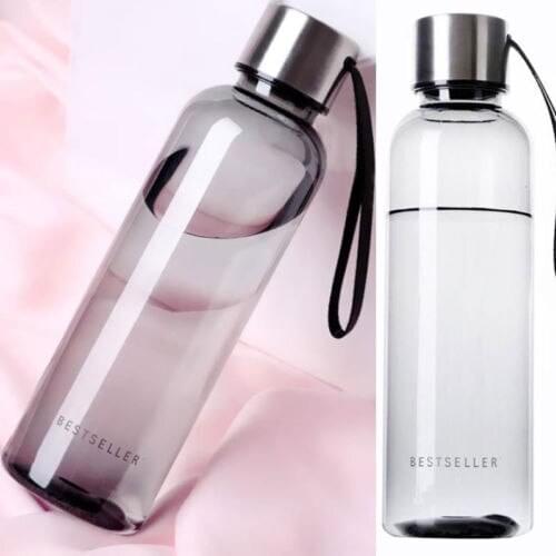 Hot Leak Proof Sports Drinking Water with Carry Strap 500ml Brief Water Bottle Vogue Woman Men Water Bottle Student Outdoor