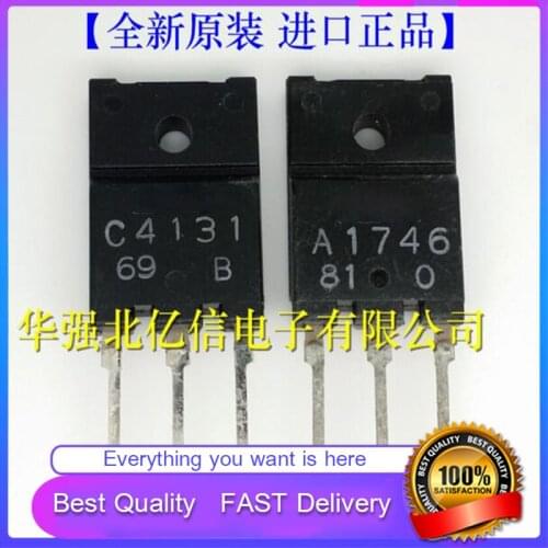 10Pcs/Lot New Original A1746 C4131 TO3PF PAIR 6 Good Quality