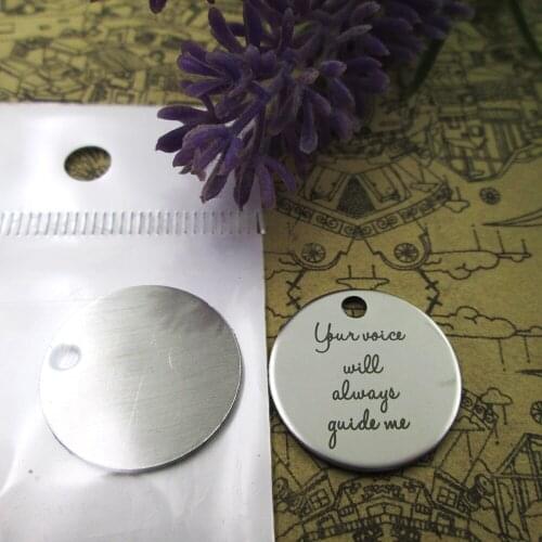 20pcs--"Your voice will guide me"stainless steel charms more style for choosing DIY Charms pendants for necklace