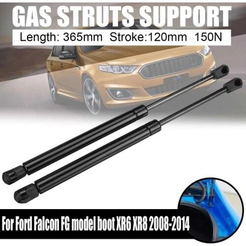 2Pcs Tailgate Boot Gas Spring Support Struts 365mm 150N Shaft for Ford Falcon FG Model Boot XR6 XR8 2008-2014