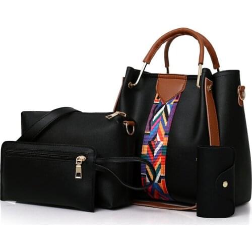 4pcs/set 2020Women Messenger Bags For Ladies Handbag Fashion Shoulder Bag Lady PU Leather Casual Female sac a main