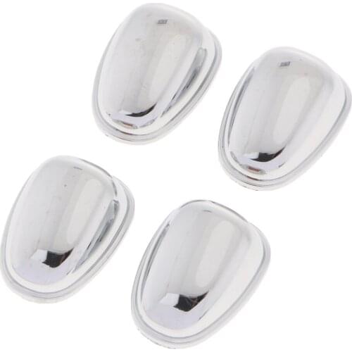 4 Pieces Front Windshield Washer Wiper Cover Trim (Silver) High Quality guaranteed for Peugeot 2008