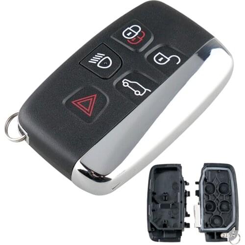 5 Buttons Car Remote Key Shell Replacement Car Key Case Fit for Range Rover/Land Rover Discovery 4 Sport Freelander