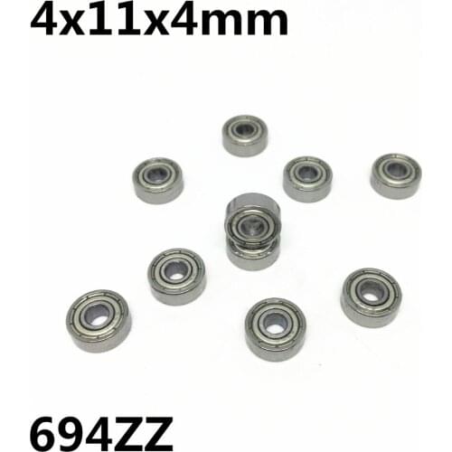 50Pcs 694ZZ R-1140ZZ 4x11x4 mm Deep groove ball bearing Miniature bearing High quality Advanced High speed 694Z
