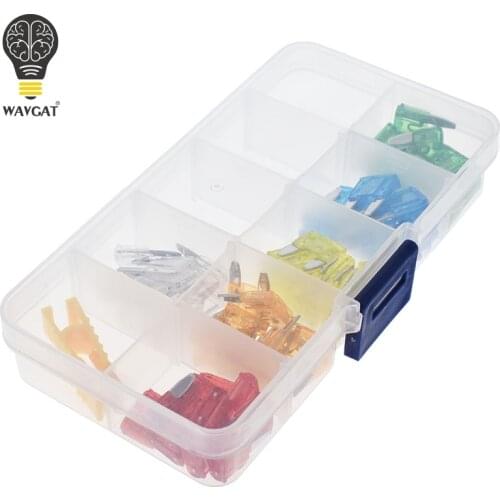 60PCS 32V Fuse Box Auto Micro Fuse 7 Values Blade Mixed 5A 10A 15A 20A 25A 30A Car Fuse Kit Assortment with Fuse Puller