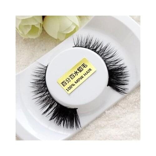 Free shipppign 1 pcs/lot 3D best sell crossing thick strip hand made mink false eyelashes