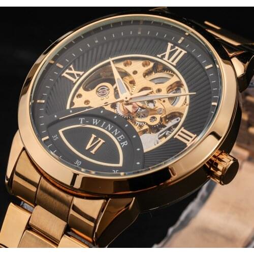 New Hot Winner Mens Watches Military Sport Clock Male Top Brand Luxury Skeleton Clocks Automatic Mechanical Steel Men Watch
