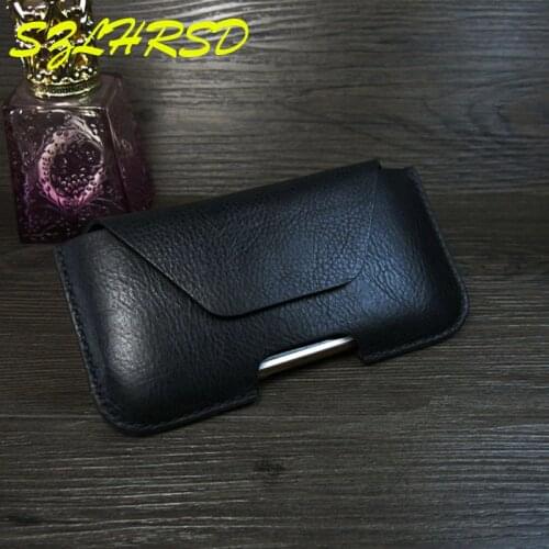 Black Men Belt Clip Genuine Leather Pouch Waist Bag Phone Cover for Samsung Galaxy S20 Ultra Cases for Galaxy S20+ S20 Plus