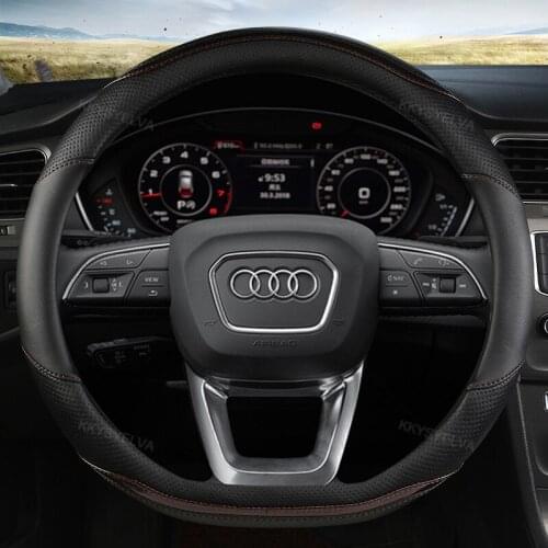 Car Steering Wheel Cover D Type For Citroen C3-XR C4 Sega C4L Elysee DS3 DS4 DS5 DS3 Audi TT RS7 RS5 S3 S5 SQ5 TTS
