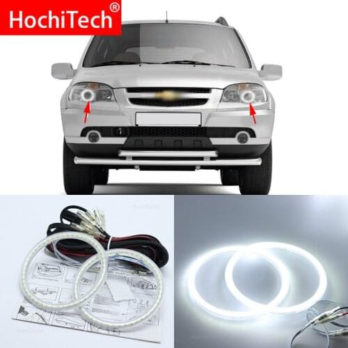 For Chevrolet Niva 2009 - 2013 Smd Led Angel Eyes kit Excellent Ultra bright illumination DRL Daytime running lights
