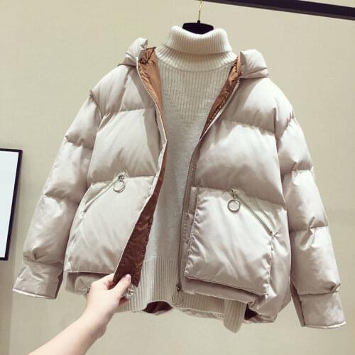 Dugujunyi 2019 new winter jacket women autumn hooded Coat Female Spring Jacket Women Padded cotton Parkas Casual Thin light Basi