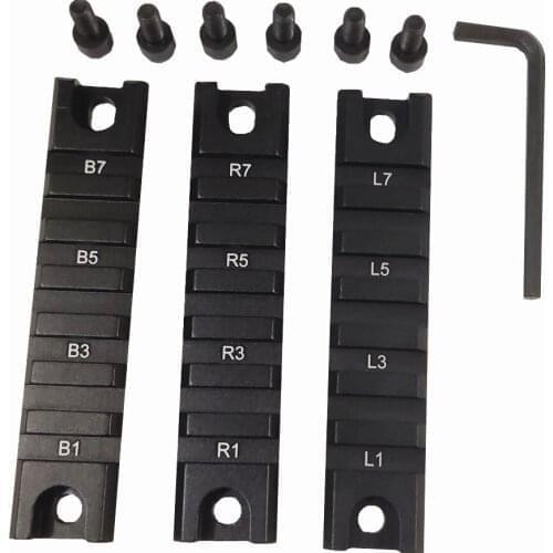 FIRECLUB Tactical Short Gun Rail for Hunting Rifles G36 / G36K / G36 scope mounts (3 PCS)
