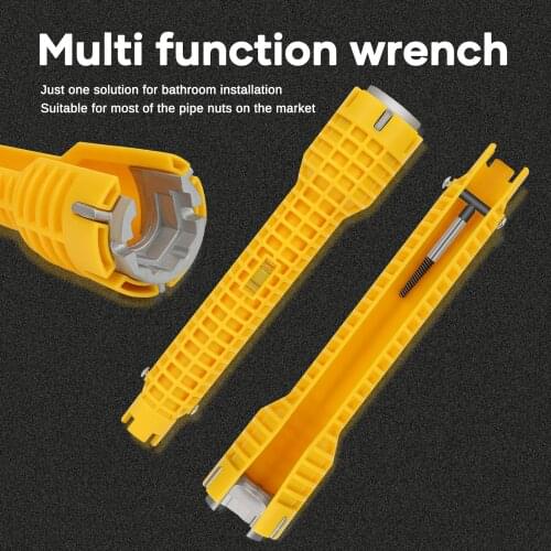 Flume Wrench Faucet Sink Installer Plumbing Tool Repair Hand Tool For Toilet Bowl Bathroom Kitchen Plumbing Removal Tool