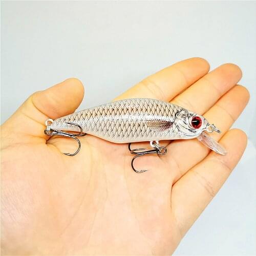 1pcs/ outdoorSea fishing Bionic fake hard bait 8.5cm/13g Artificial 3D eyes Floating laser Minnow hard lure fishing Fishing gear