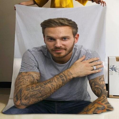 Musife Custom M. Pokora Flannel Blanket Design Your own Blanket Flannel Blankets for Sofa DIY Dropshipping