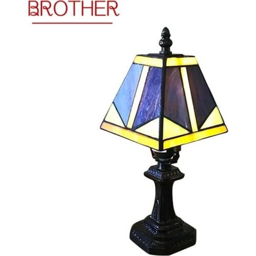 BROTHER Tiffany Table Lamps Bedside Modern Creative Decoration LED Light For Home Indoor