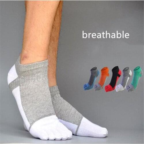 Socks 1 Pair Men Mesh Meias Sports Running Five Finger Toe Socks Calcetines Hombre Comfortable Mens Socks