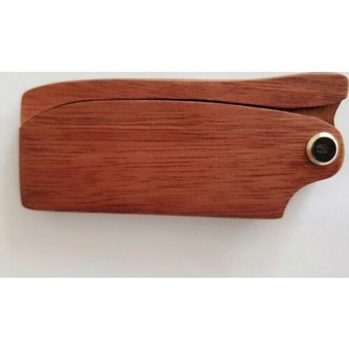 New 1PCS Natural Red Sandalwood 3.9inch Fold Comb Pocket Size Comb For Men Beard Styling Tool & Women Hair Care Gift Engrave