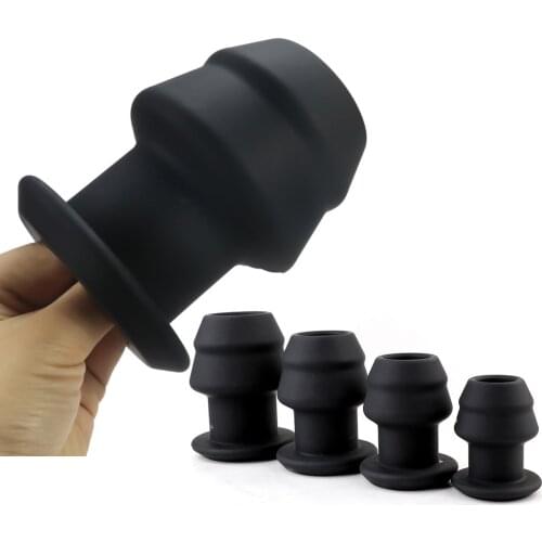 Hollow Anal Plug Silicone Butt Plug Huge Anal Sex Toys for men women Vaginal Speculum Anal Expander Gay Sex Toys