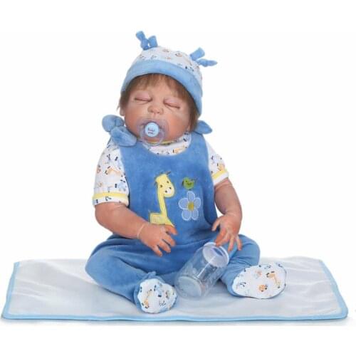 23inch Handmade Full Vinyl Silicone Reborn Baby realistic waterproof bathe high quality inteiro 57 cm play house toys for sale