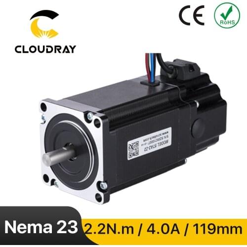 Nema 23 Stepper Motor 57mm 220Ncm 4A 2 Phase Stepper Motor with Brake 4-lead for 3D printer CNC Laser Grind Foam Plasma Cut