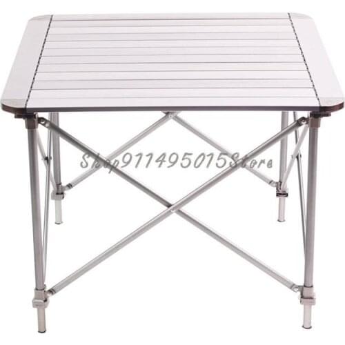 Outdoor Folding Table And Chair Portable Aluminum Alloy Picnic Beach Barbecue Camping Table