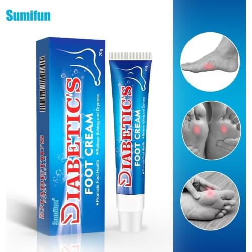 Sumifun 20g Diabetic Cream for Foot Care Herbal Ointment Relieve Toe Fungus Anti Fungal Infectionitch Relief Moisturizing Cream