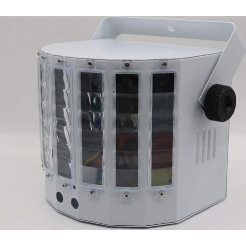 LED 9-color butterfly laser laser double sword lights bar flash sound-controlled rotating DMX stage lighting projection light