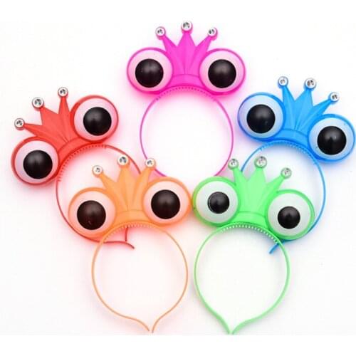 Princes Flashing Colorful Christmas Party Birthday Eye Headdress Led New Years Luminous Hair Hoop