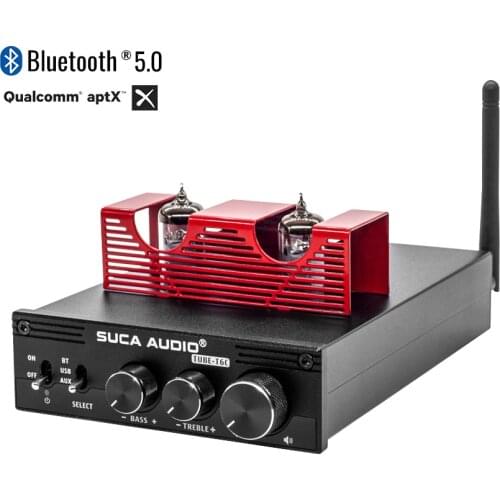 AIYIMA Bluetooth 5.0 TUBE-T6C Hifi Amplificador Audio APTX-LL160wx2 Dan Vacuum Tube Amplifier Household Power Audio Amplifier