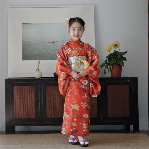 High Quality Girl Child Japanese kimono Traditional Bathrobe Summer Fireworks kimono hombre mujer yukata 10 styles