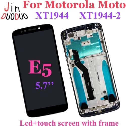For Motorola Moto E5 XT1944 LCD Display Touch Screen Digitizer Assembly With Frame For Moto E5 Lcd Replacement US/Brazil Version