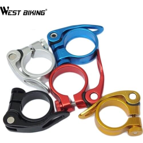 2017 Aluminium Alloy Mountain Bike Seat Pole Clamps MTB Road Bike 34.9 MM Clamp Bicycle Cycling Bike Parts Seat Clamp Clip