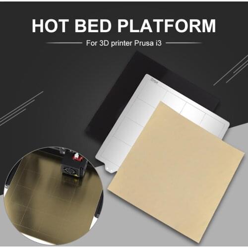 220x220 For Prusa I3 Printer Hot Bed Platform Steel Plate Magnetic Sticker B Side PEI For Prusa I3 Wanhao Anet A8 A6 3D Printer