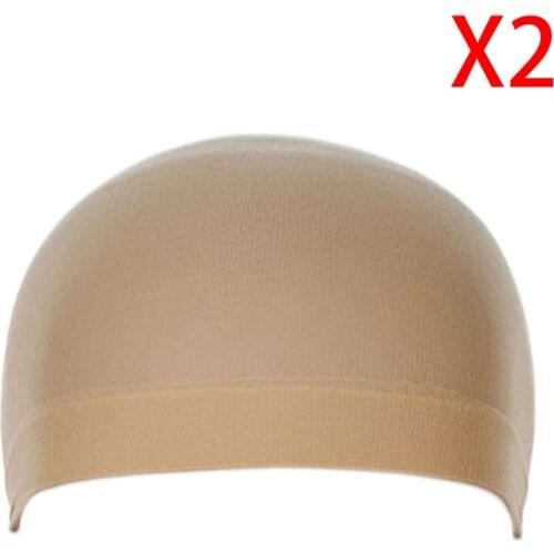 3 Colors 2PCS/Set Unisex Elastic Hair Liner Stretch Mesh Wig Cap